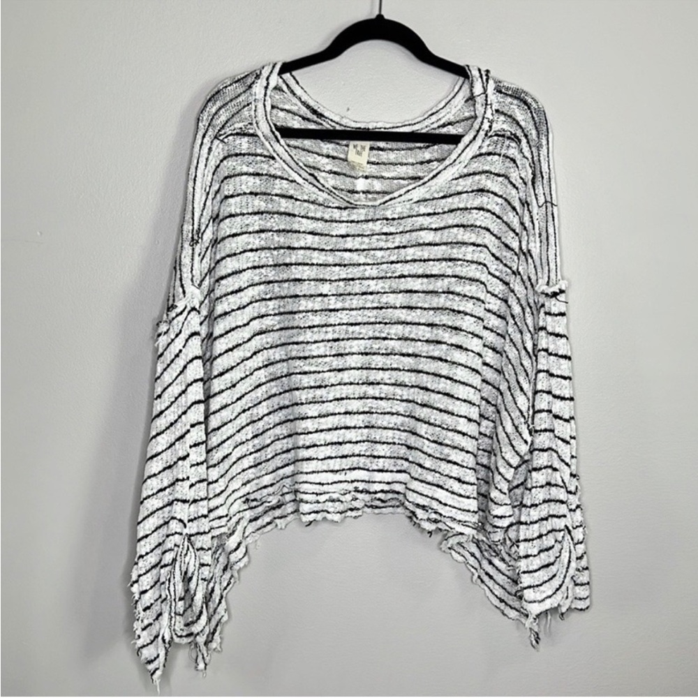 WE THE FREE Free People Island Girl Hacci knit slouchy oversized top sz XS